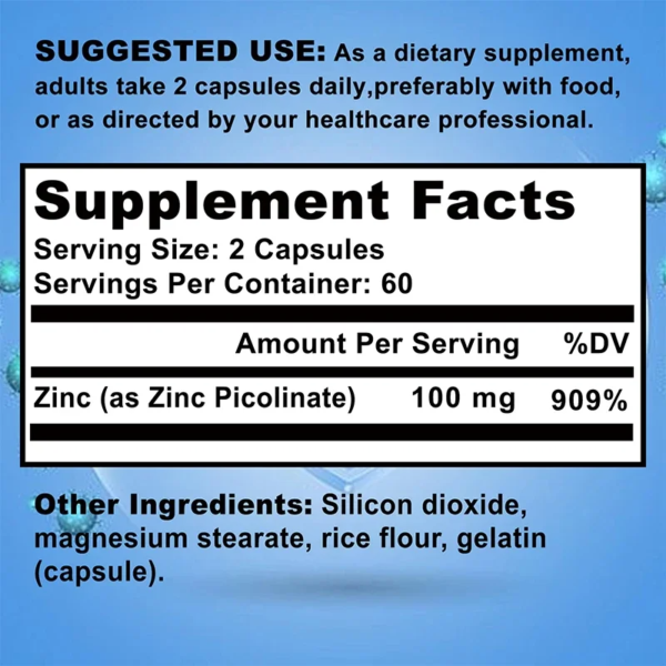 Zinc Picolinate - Supports Health, Immune System