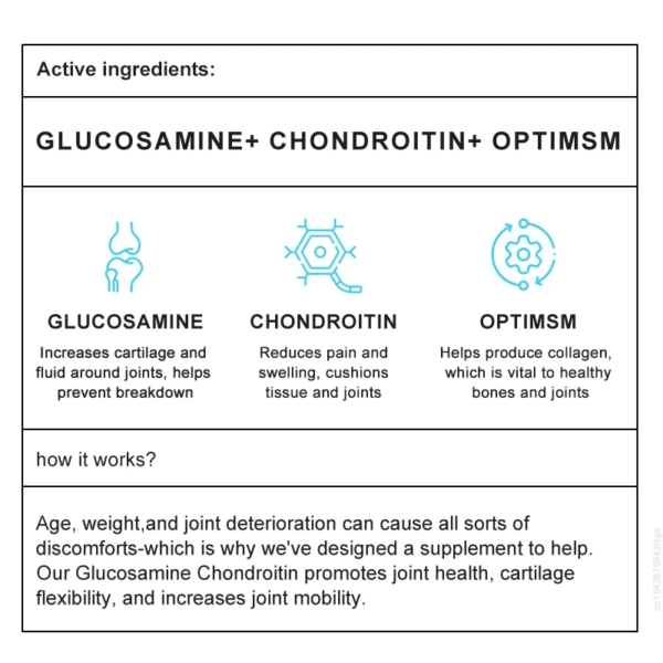 Mulittea Glucosamine Chondroitin for Joint Support